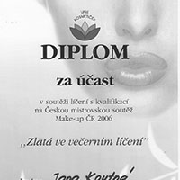 Diplom Make-up ČR 2006